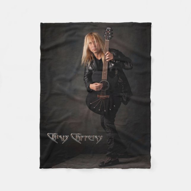 Couverture Polaire Chris Caffery avec Babicz Guitar Fleece Blanket (Devant)