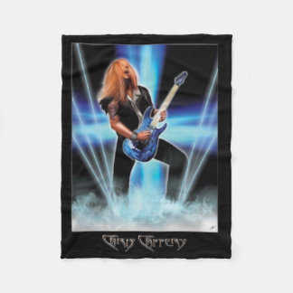 Couverture Polaire Chris Caffery Blue Art Fleece Blanche