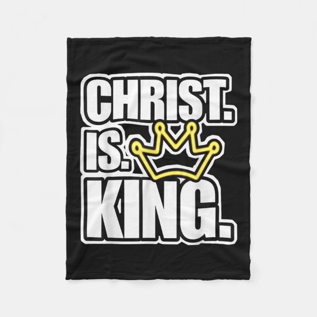 Couverture Polaire Christ Est Le Roi Jésus Lover Jésus Lover Pour Les (Devant)