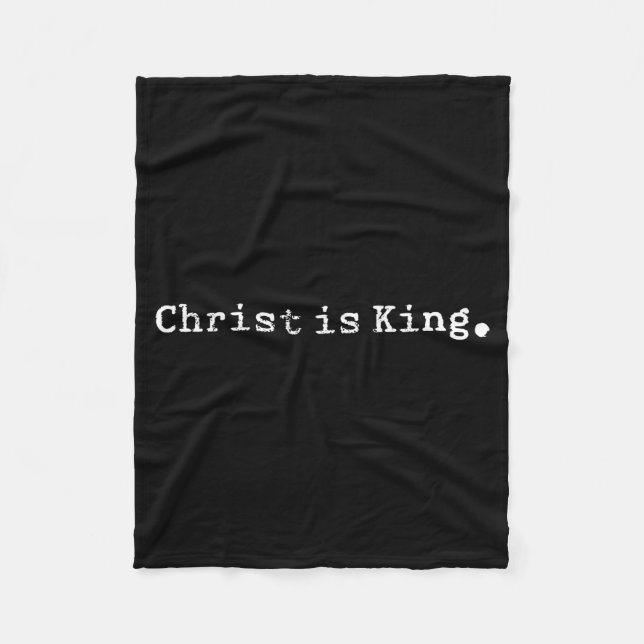 Couverture Polaire Christ Is King Jesus Catholic Christian Christiani (Devant)
