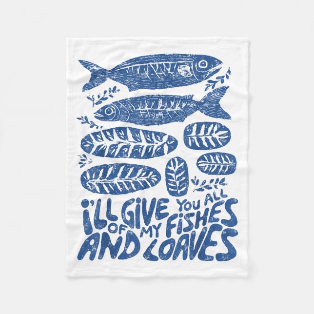 Couverture Polaire Christian 2 Fishes 5 Breads 5000 Against  (Devant)