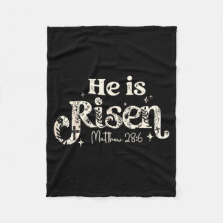 Couverture Polaire Christian Cross Jesus Happy Easter He Is Risen Mat