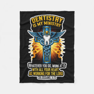 Couverture Polaire Christian Dentist Dentistry Is My Ministry Jesus B
