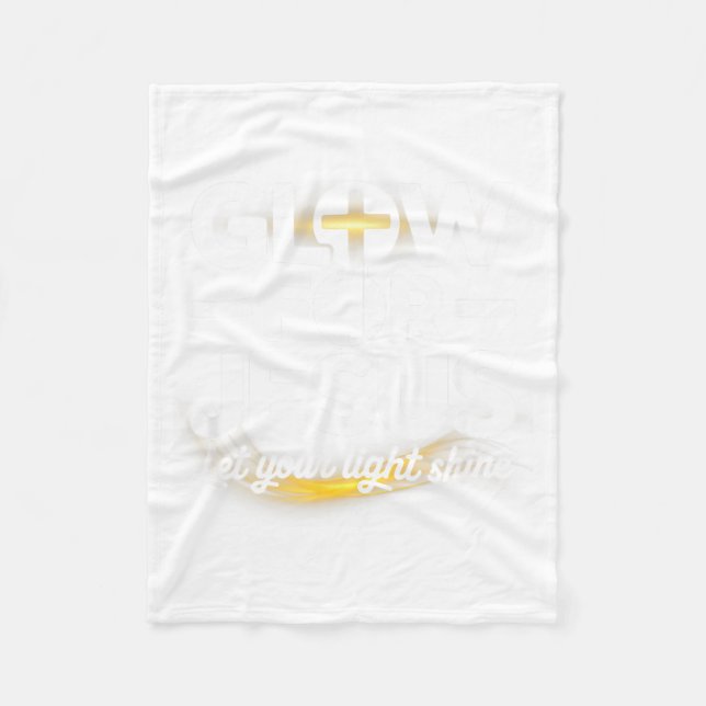 Couverture Polaire Christian Glow For Jesus Let Your Light Shine Fait (Devant)