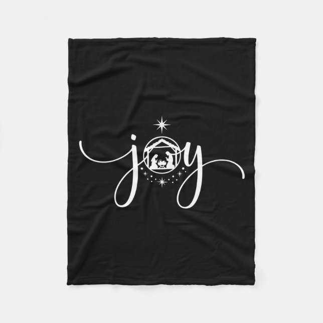 Couverture Polaire Christian Joy Nativity Christmas - joy' With Baby  (Devant)