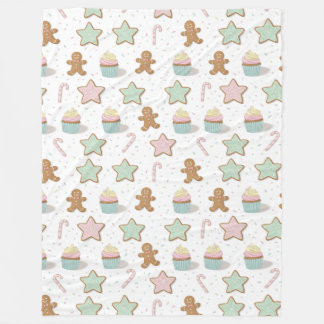 Couverture Polaire Christmas Bakery Treats Pattern