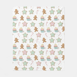 Couverture Polaire Christmas Bakery Treats Pattern