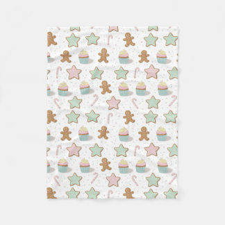 Couverture Polaire Christmas Bakery Treats Pattern