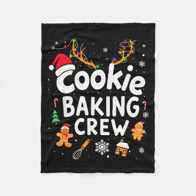Couverture Polaire Christmas Cookie Baking Crew Family Baking Team Fu (Devant)