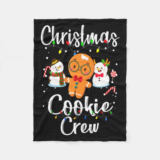 Couverture Polaire Christmas Cookie Crew Baking Team New Xmas Bakers  (Devant)