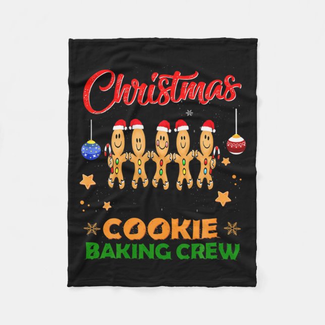 Couverture Polaire Christmas Cookie Crew Baking Team New Xmas Bakers  (Devant)