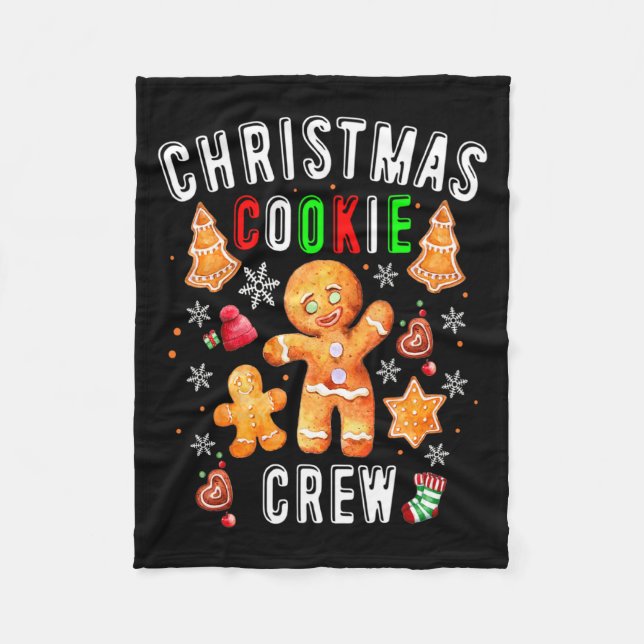 Couverture Polaire Christmas Cookie Crew Baking Team New Xmas Bakers  (Devant)