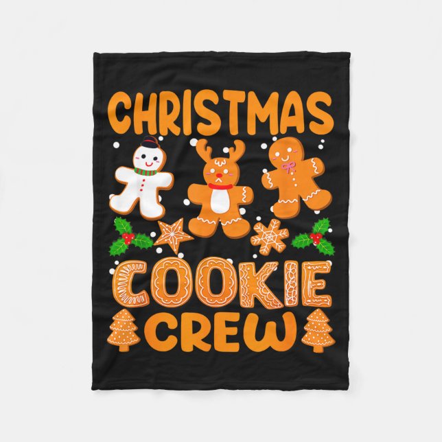 Couverture Polaire Christmas Cookie Crew Baking Team New Xmas Bakers  (Devant)