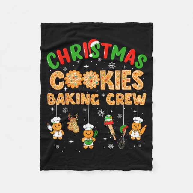 Couverture Polaire Christmas Cookies Baking Crew Funny Cookie Family  (Devant)