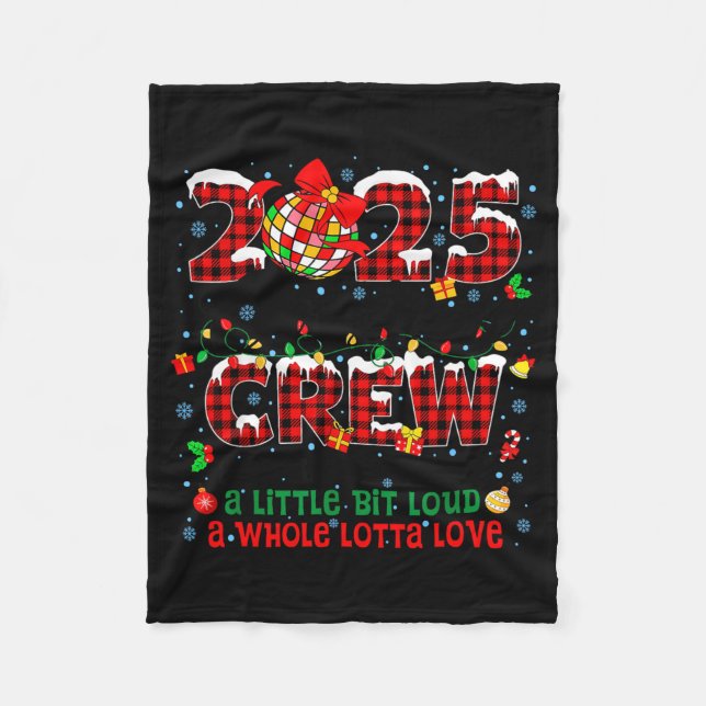 Couverture Polaire Christmas Crew 2025 Family Christmas Matching Xmas (Devant)