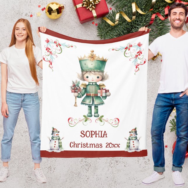 Couverture Polaire Christmas Doll Blanket for Kids With Name (Christmas Doll Blanket for Kids With Name)