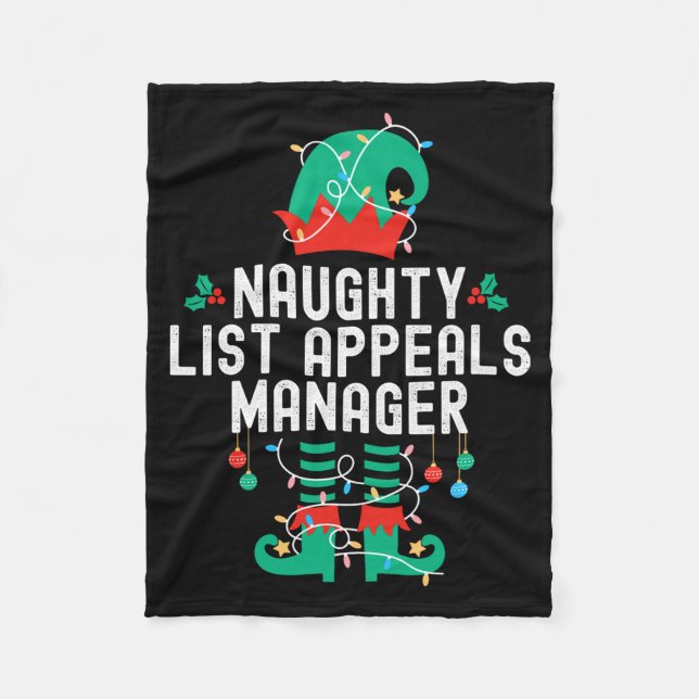 Couverture Polaire Christmas Elf Office Team Party Family Matching  (Devant)