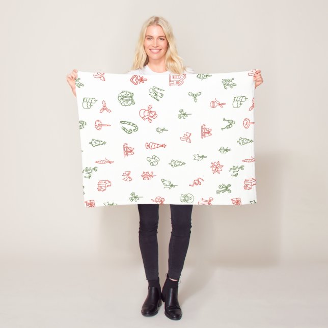 Couverture Polaire Christmas Fleece Blanket – Cozy Holiday Throw (En situation)