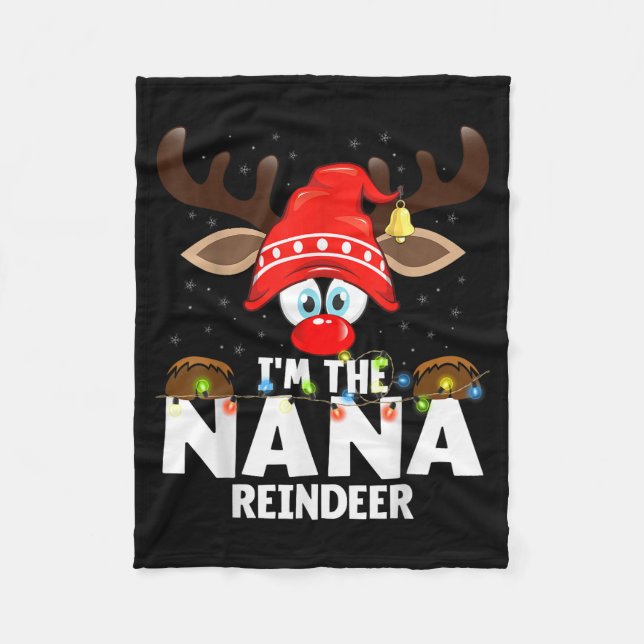 Couverture Polaire Christmas Matching I'm The Nana Reindeer  (Devant)