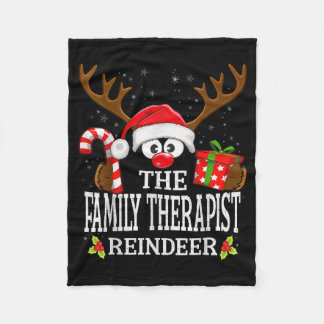 Couverture Polaire Christmas Matching The Family Therast Reindeer Fam