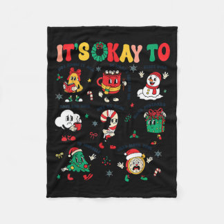 Couverture Polaire Christmas Mental Health Awareness Men Women It's O