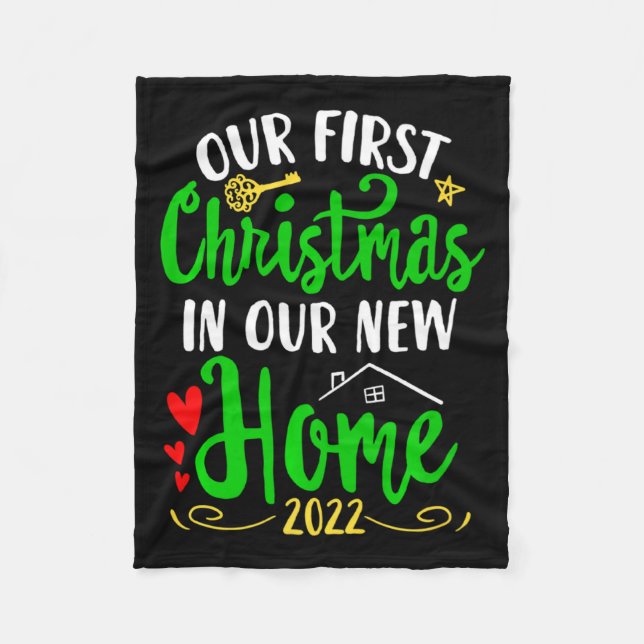Couverture Polaire Christmas New Home Xmas Homeowner Our First Apartm (Devant)