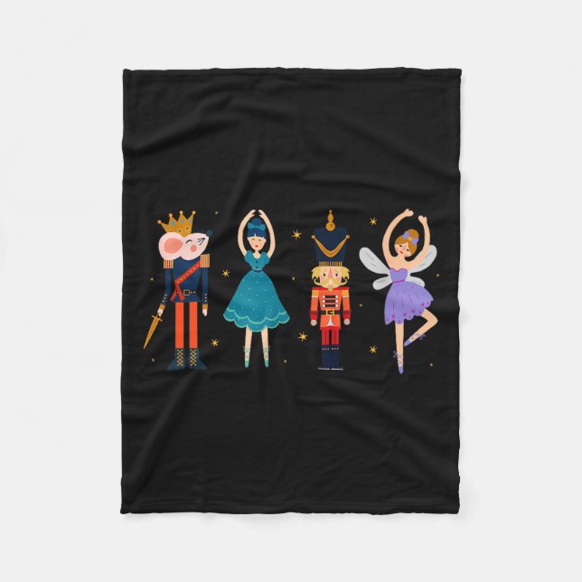 Couverture Polaire Christmas Nutcracker Ballet - Nutcracker  (Devant)
