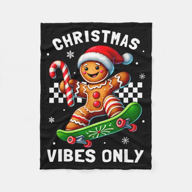 Couverture Polaire Christmas Pajamas Funny Gingerbread Ginger Christm (Devant)