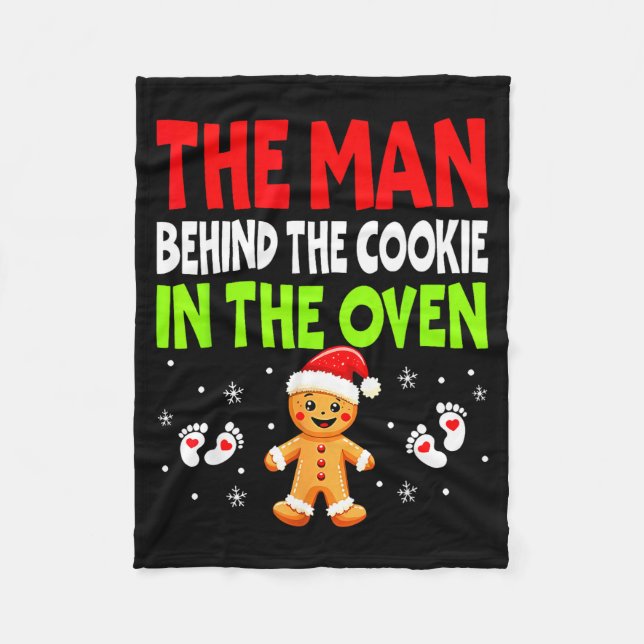 Couverture Polaire Christmas Pregnancy The Man Behind The Cookie In T (Devant)