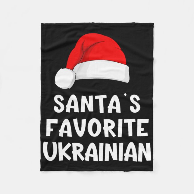 Couverture Polaire Christmas Santa's Favorite Ukrainian Funny Pajama  (Devant)