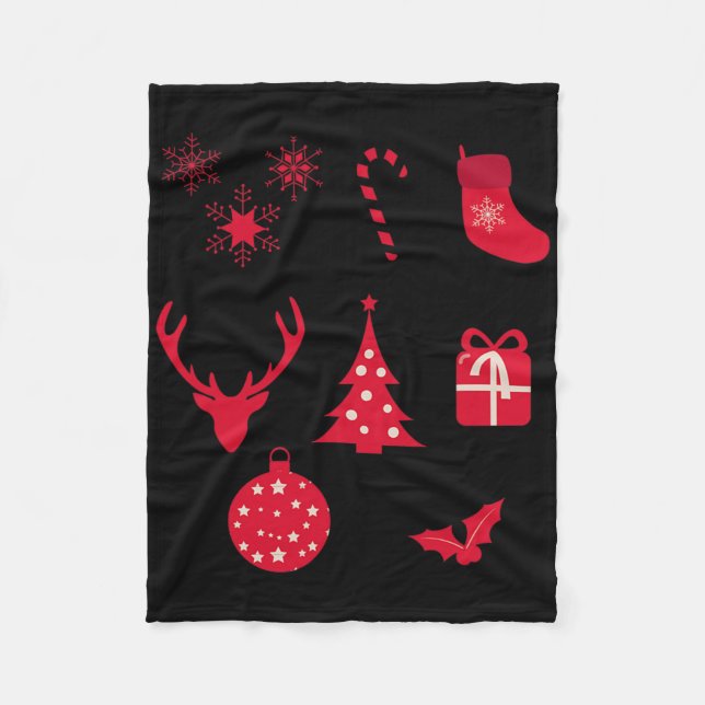 Couverture Polaire Christmas Shapes  (Devant)