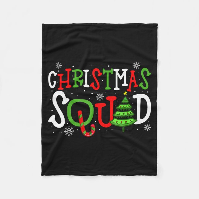 Couverture Polaire Christmas Squad Shirt, Christmas Matching Family P (Devant)