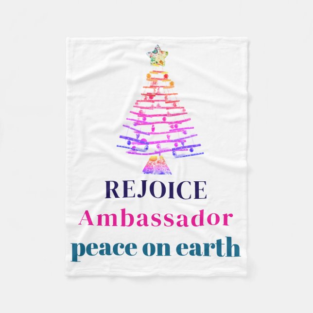 Couverture Polaire Christmas Tree (Devant)