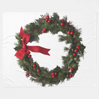 Couverture Polaire CHRISTMAS WREATH Fleece Blanket