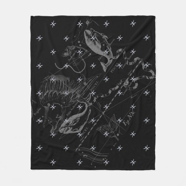 Couverture Polaire Chrome comme Pisces Zodiac Connexion Hevelius (Devant)