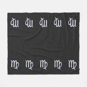 Couverture Polaire Chrome Comme Virgo Zodiac Connexion peau de serpen