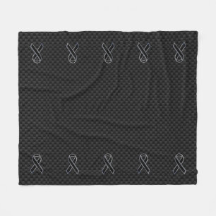 Couverture Polaire Chrome Noir Sensibilisation au ruban Carbone Fibre