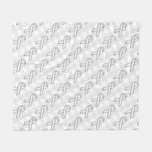 Couverture Polaire Chrome White Ribbon Sensibilisation sur Houndstoot