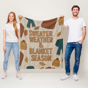 Couverture Polaire Chunky Knit Sweer Météo et saison Cosy