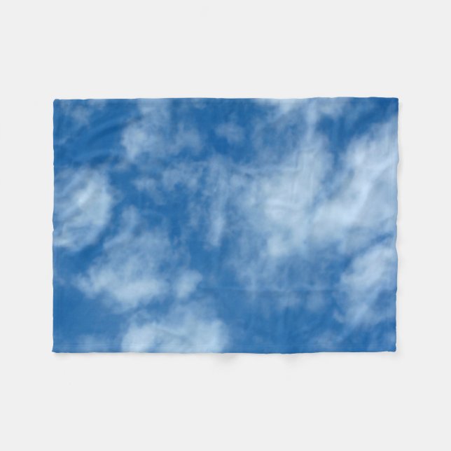 Couverture Polaire Ciel bleu avec nuages Photographie de la nature (Devant (Horizontal))