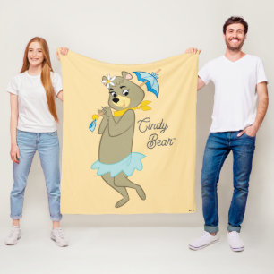 Couverture Polaire Cindy Bear tenant le parasol