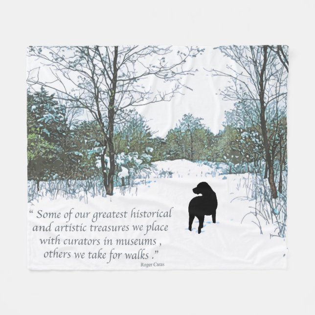Couverture Polaire Citation Amoureux des chiens - Meilleur Ami Homme  (Devant (Horizontal))
