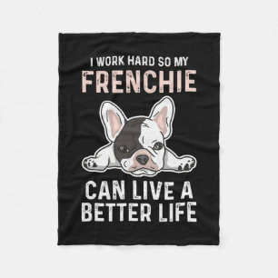 Couverture Polaire Citation Bulldog Pour Un Propriétaire Français De