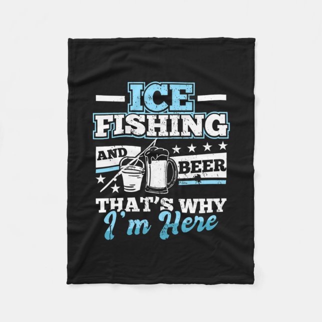 Couverture Polaire Citation de poisson de la bière de pêche sur glace (Devant)
