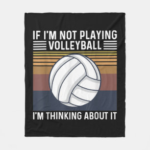 Couverture Polaire Citation de volleyball pour un joueur de volleybal