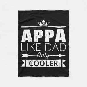 Couverture Polaire Citation drôle de papa coréen Appa Cooler pour la