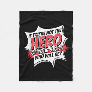Couverture Polaire Citation Héros Motivationnel Style BD Inspiration