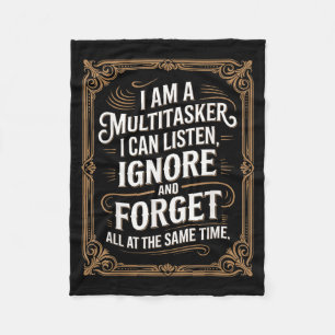 Couverture Polaire Citation humoristique multitâche humour sarcasme g