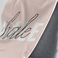 Citation moderne Pastel Pink Inhale Exhale