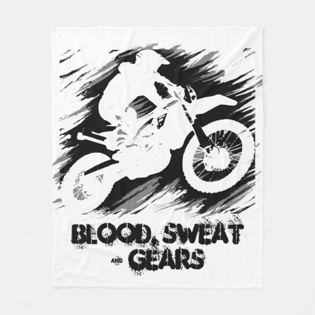 Couverture Polaire Citation Motocross Sport Motorcycle Racing Citatio (Devant)